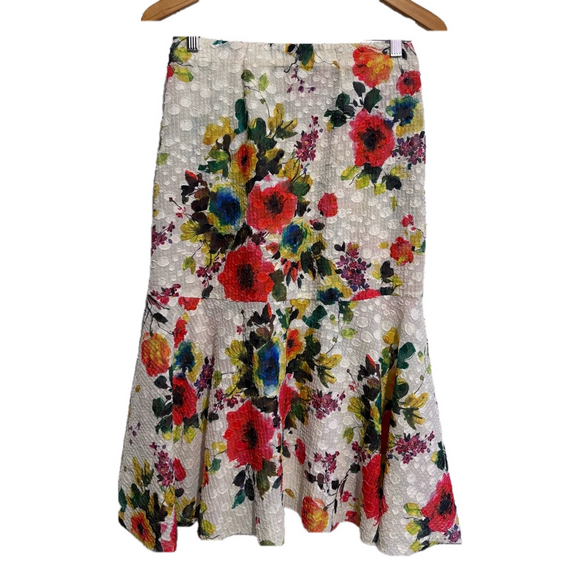 Anthropologie Dresses & Skirts - Anthropologie Eva Franco sheer floral print midi Skirt 6